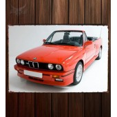 Металлическая табличка BMW M3 Cabrio (E30)